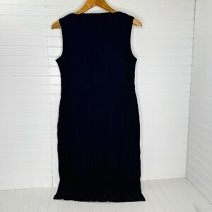 NEW Banana Republic Navy Ribbed Dress Medium Petite